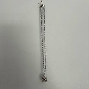 Evil eye silver necklace